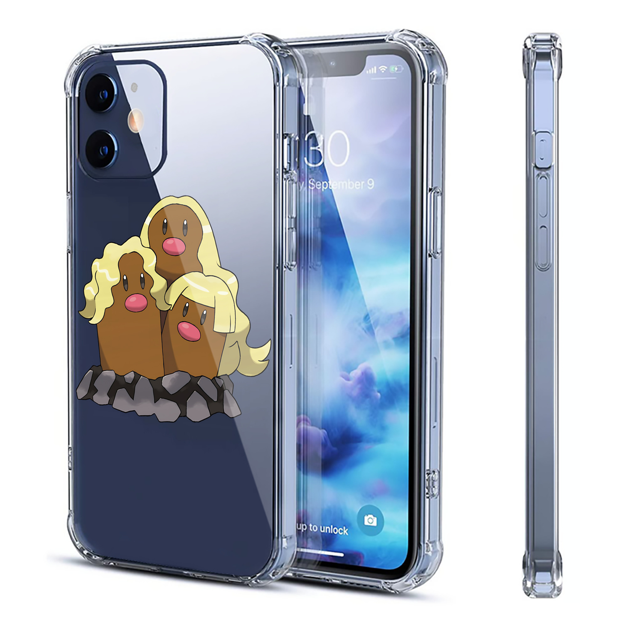 （画像用） ポケットモンスター Pokémon 【iPhone 12シリーズ対応】透明スマホケース（クリアソフトケース）
